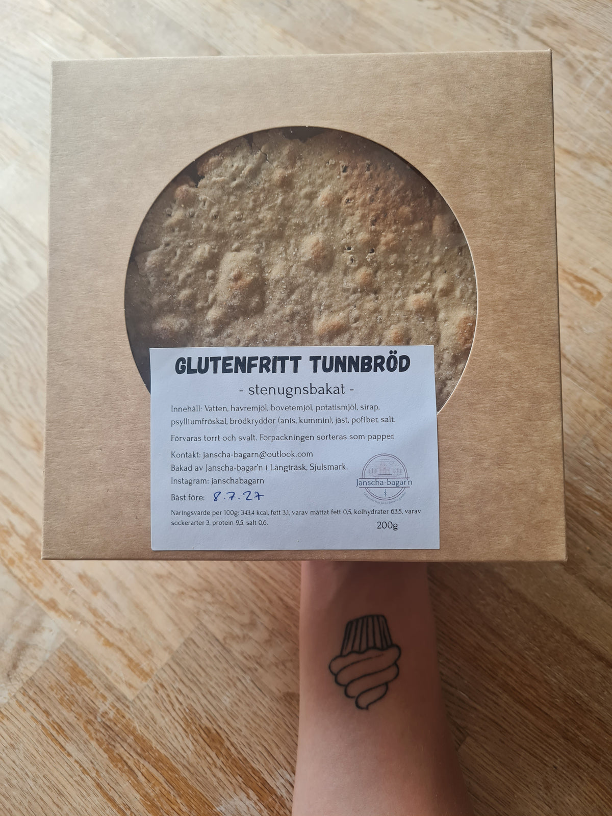 Glutenfritt hårt tunnbröd